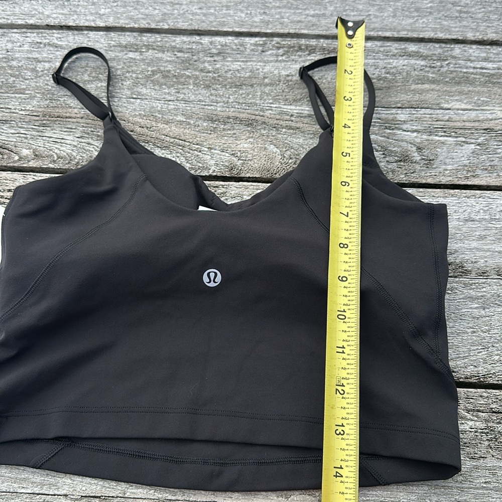 Lululemon Align Cropped Cami Tank Top Light Support, A/B Cup Black size 6 NWT - Picture 8 of 8